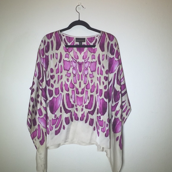 Dana Buchman Tops - Dana Buchman Printed Poncho from Gypset Journey XL